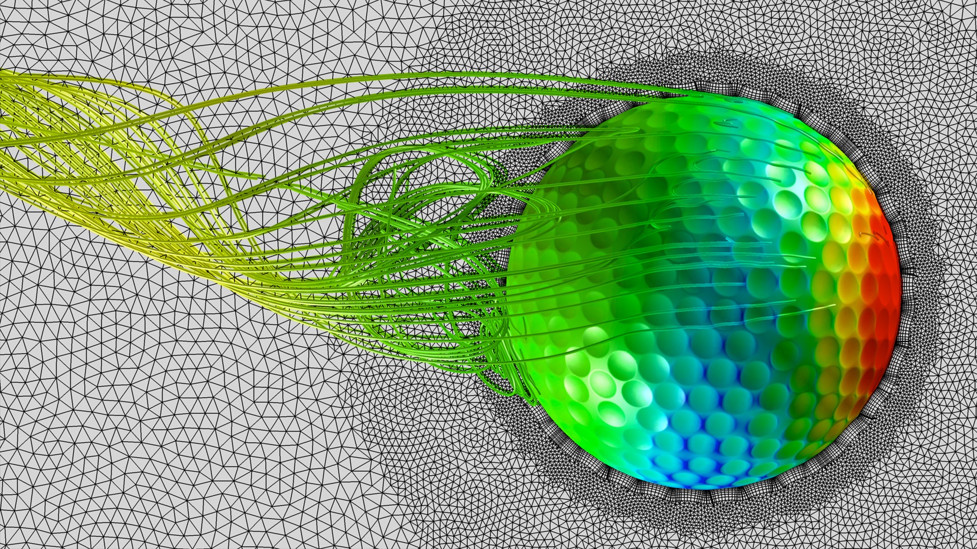 Improving golf ball aerodynamics with ICFD++
